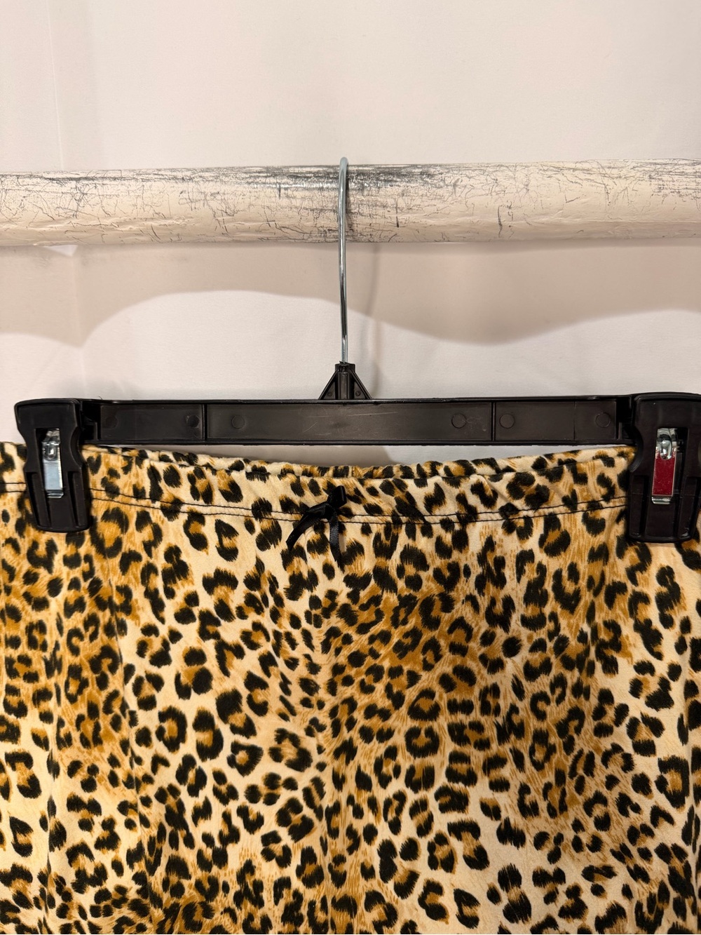 See You Monday Leopard Print Midi Skirt - Tan and Black - Picture 3 of 5